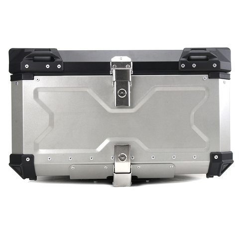 100L 80L Universal Motorcycle Rear Top Luggage  Case Storage Tail Toox Box Waterproof Trunk Key Lock Toolbox Aluminum Accessory ► Photo 1/6