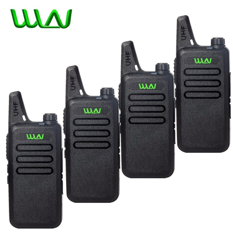 4Pcs WLN Kd-C1 Mini Walkie Talkie Portable Wireless Radio Silm Handheld KDC1 C2 Two Way Radio Transceiver HF Ham Radio Station ► Photo 1/6
