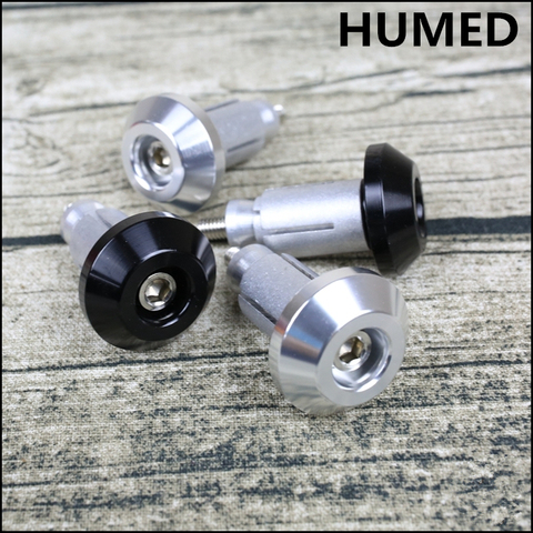 1 pair 14-18mm Vintage Motorcycle Aluminum Handlebar Grips Bar Ends Sliders CNC Handle Bars Grip Cap Plug Slider ► Photo 1/6