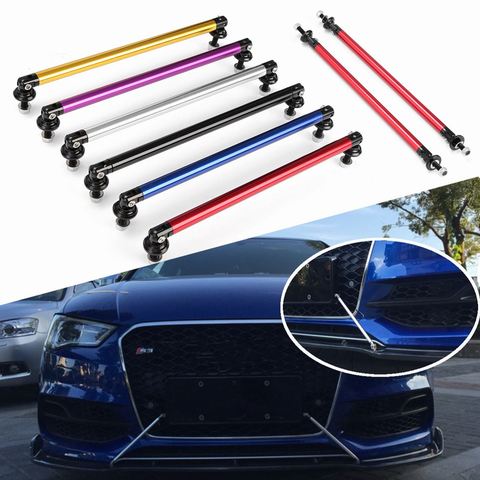 2pcs 200mm Car Universal Race Adjustable Front Rear Bumper Wind Splitter Protector Rod Support ► Photo 1/6