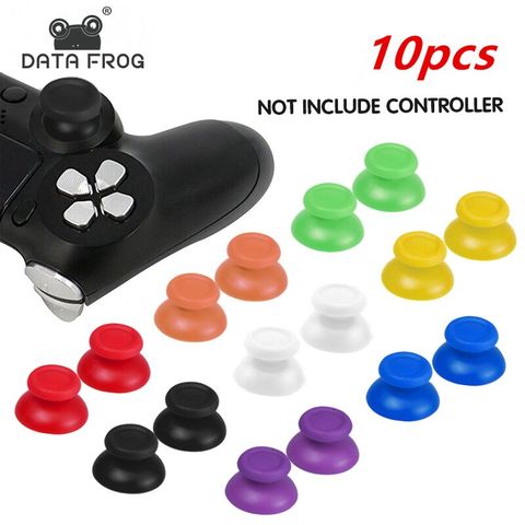 DATA FROG 10 Pcs Replacement Thumbsticks Joystick Button For Sony PS4 Controller Analog Stick Buttons For Sony Playstation 4 ► Photo 1/6