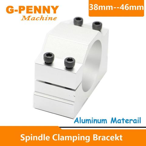 Free Shipping CNC Spindle Motor fixture 38mm,40mm,42mm,44mm,46mm Spindle Clamping bracekt Aluminium fixture ► Photo 1/6