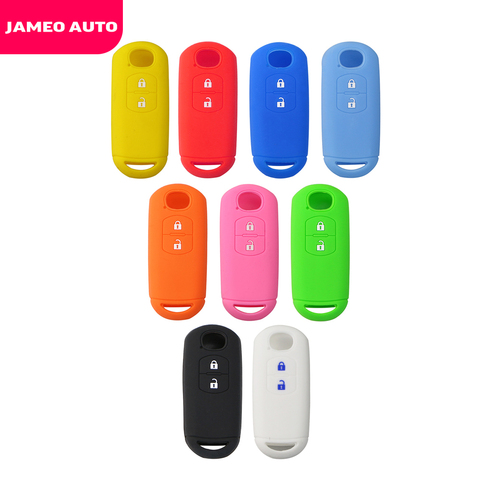 Silicone Car Remote Key Case Cover Fit for Mazda 2 3 6 Axela Atenza CX-5 CX5 CX-7 CX-9 2014 2015 2016 2017 2022 Smart 2 Buttons ► Photo 1/6