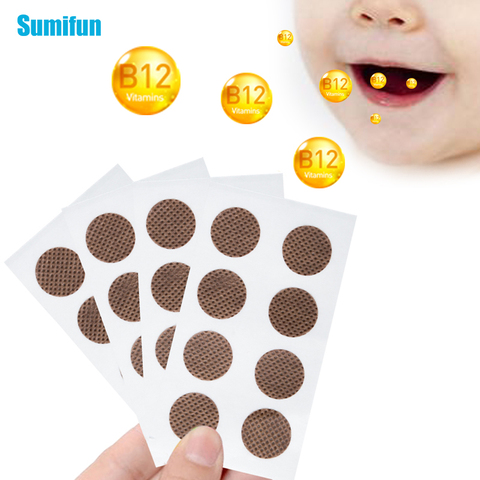 40Pcs Vitamin Energy Plaster Pain Relief Patch Oral Mucosa Repair Muscle Relax Magnet Stickers Oral Care D3252 ► Photo 1/6