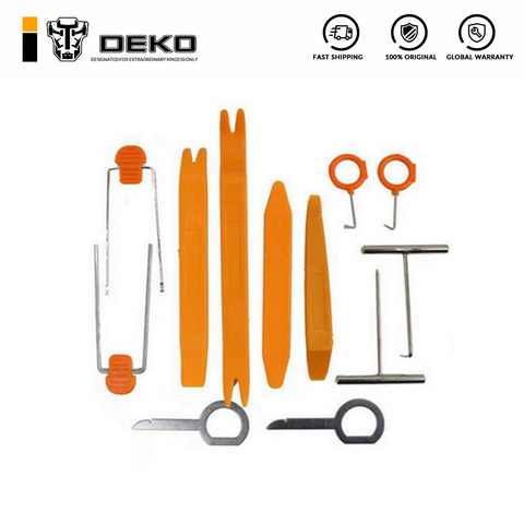 DEKO 1 Set 12 Pcs Plastic Car Radio Door Clip Panel Trim Dash Audio Removal Pry Tool ► Photo 1/6