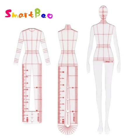 Women Fashion Drawing Ruler Figure Drawing Template for Fashion Design Fashion Sketch Template Female ► Photo 1/6