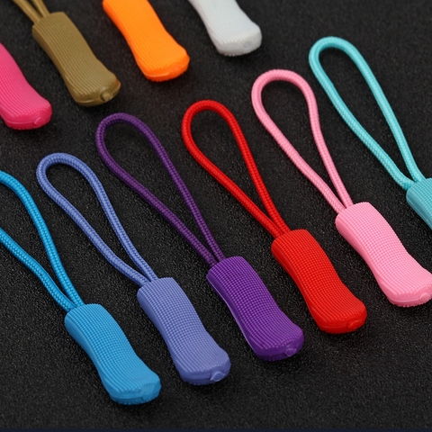 10Pcs High Quality Zipper Pull Cord Rope Pullers Zip Puller Replacement Ends Lock Zips Bags Clip Buckle Suitcase Outdoor Tools ► Photo 1/6