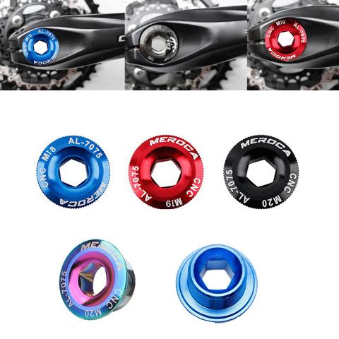 M18/M19/M20 Bicycle BB bolts Bottom Bracket Aluminum alloy CNC Crankset Nut Crank Cover Crankset Screws Crank Arm Fixing Bolt Cr ► Photo 1/6