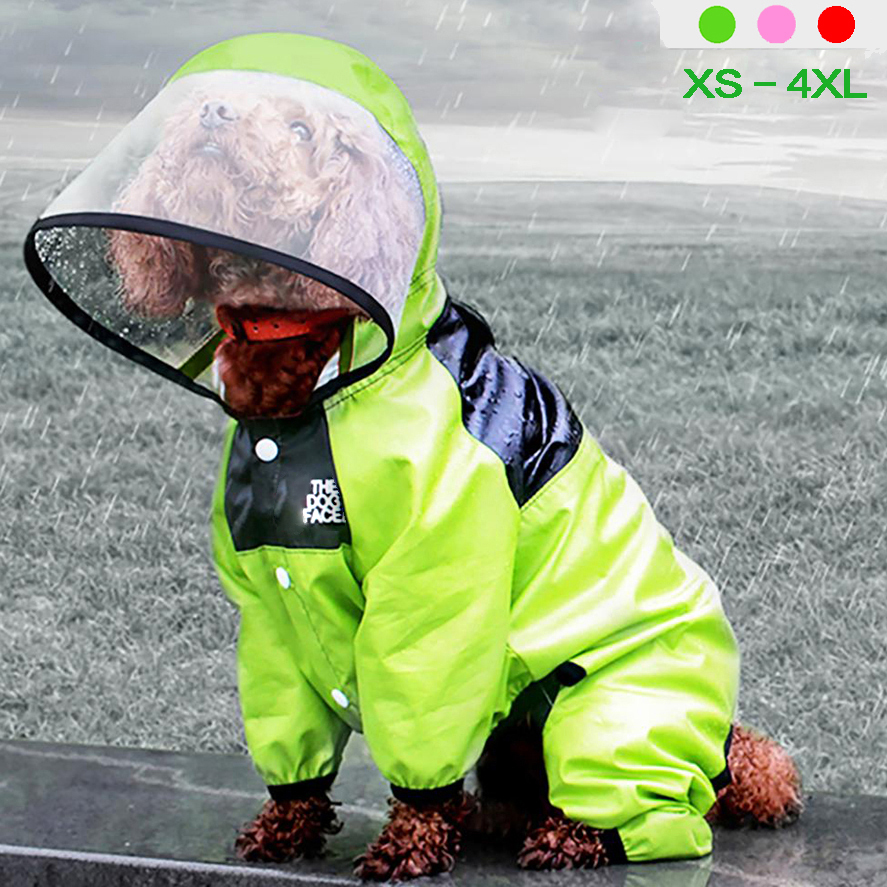 Pet Dog Raincoat The Dog Face Pet Clothes Jumpsuit Waterproof Dog Jacket Dogs Water Resistant Clothes for Dogs Pet Coat ► Photo 1/6