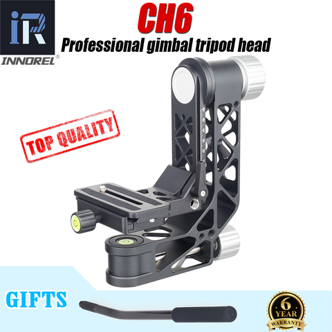 CH6 Professional Gimbal Camera Tripod Monopod Head 360 Panoramic for Heavy Lens Telescope Bird-watching with Arca-Swiss QR Plate ► Photo 1/6