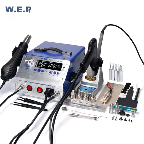 WEP 948 Rework Station  Hot Air Gun Sucker Tin Gun Soldering Iron Suction pen Soldering Station ► Photo 1/4