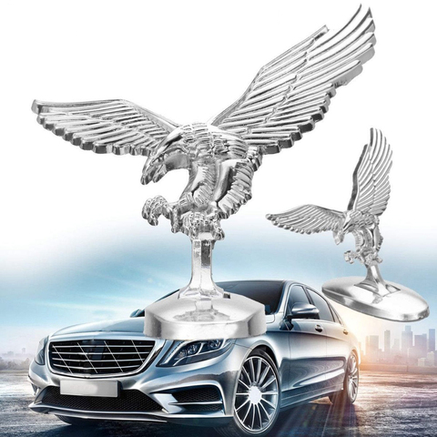 Auto Car Front Ornamet Emblem Angel Eagle Cover Chrome 3D HoodSticker Decoration Badge ► Photo 1/6