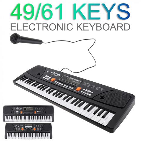 49 / 61 Keys Electronic Keyboard Piano Digital Music Key Board with Microphone Children Gift Musical Enlightenment ► Photo 1/6