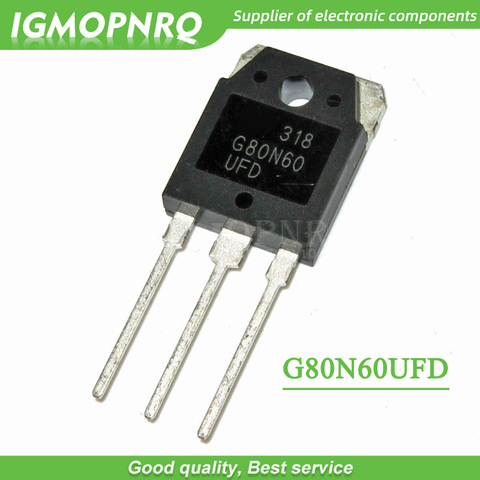 5PCS G80N60 G80N60UFD SGH80N60UFD 80A 600V TO-3P IGBT Field effect Triode new original ► Photo 1/1