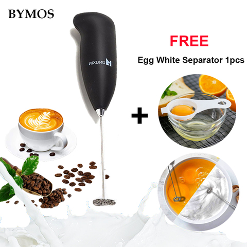 Automatic Electric Milk Frother Egg Foam Coffee Maker for Egg Milk  Cappuccino Whisk Tools Portable Home