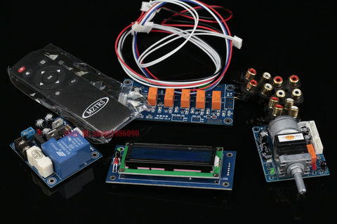 Assembeld Motor Preamp Remote Volume Control Board + Display + PSU + Input Switch ► Photo 1/3