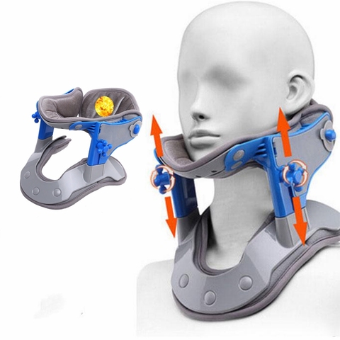 Heating Neck Cervical Collar Neck Corrector Traction Apparatus Spine Cervicale Massage Pain Relief Neck Support Heat Treatment ► Photo 1/6