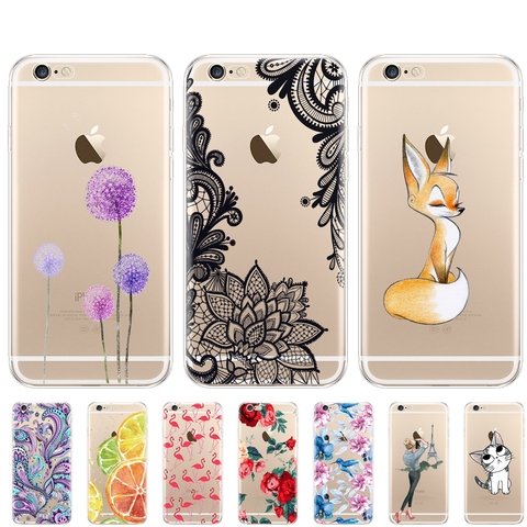 Case For Iphone 5s 5 S Se 4 4s Case Soft TPU Phone Shell Cover For Apple iPhone 6s 6 S Plus Cover Full 360 Protective Shell ► Photo 1/6