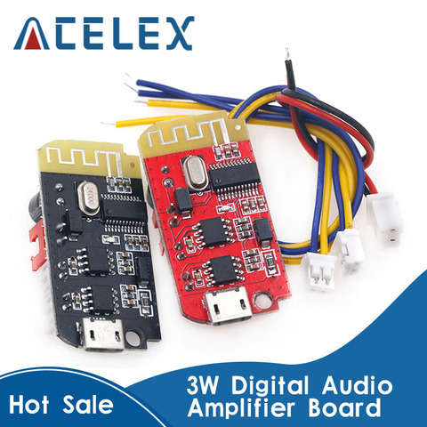 DC 3.7V 5V 3W Digital Audio Amplifier Board Double Dual Plate Bluetooth Speaker Modification Sound Music Module Micro USB DIY ► Photo 1/6