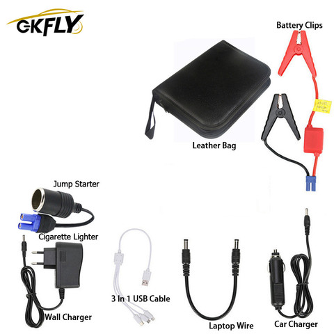 GKFLY Car Accessories for Car Jump Starter 12V Car Battery Clips Cigarette Lighter Wall Chargerfor Car Starting Device ► Photo 1/6