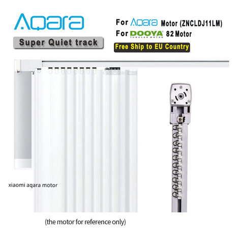 Electric Silent Curtain for Aqara Electric motor,Customizeble Track Smart Curtain Rails Control System for Dooya KT82 DT82 TN/T ► Photo 1/5