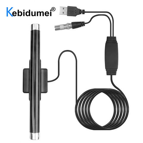 Support 4K 1080P VHF UHF Digital TV Antenna Up to 120 Miles Range AOHE Indoor HDTV Antenna Antenna with Amplifier Signal Booster