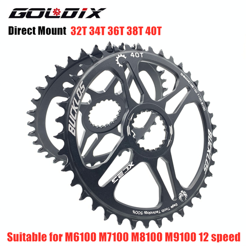 Direct Mount 32T 34T 36T 38T 40T Bike chainring MTB Narrow Wide Bicycle Chainwheel for deore xt M7100 M8100 M9100 12S Crankset ► Photo 1/6