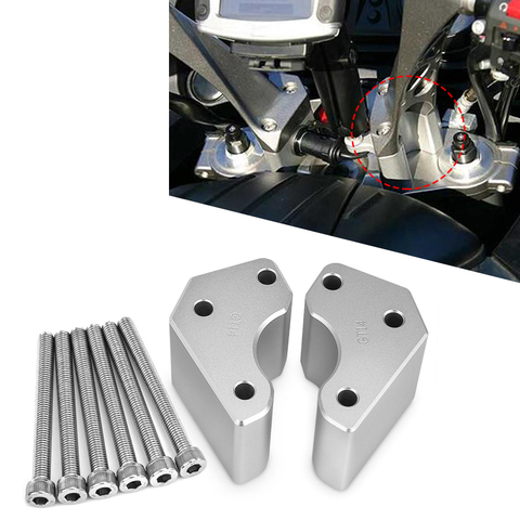 Motorcycle Handlebar Risers Height up Adapters Aluminum Mounts Extension Kit For Kawasaki GTR1400 concours 1400 2008-2022 Parts ► Photo 1/6