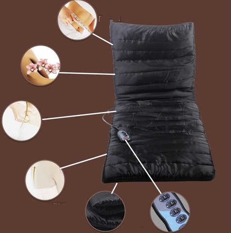 Full-Body Household Tourmaline Massage  Vibrating Head Neck Electronic Massage Therapy Massager Bed Cushion ► Photo 1/4