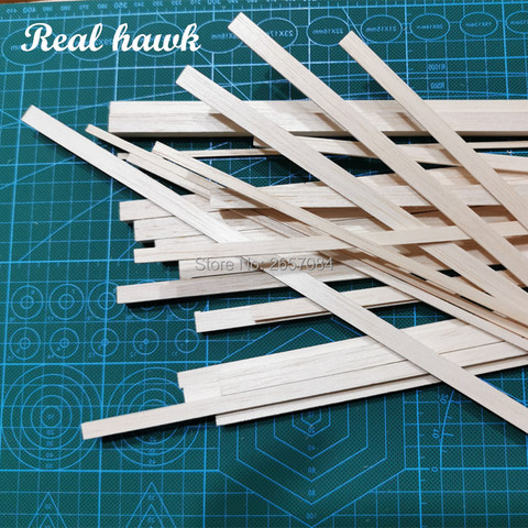250 mm length 3 mm thickness width 4/5/6/7/8/9/10mm wood strip AAA+ Balsa Wood Sticks Strips for airplane/boat model DIY ► Photo 1/6