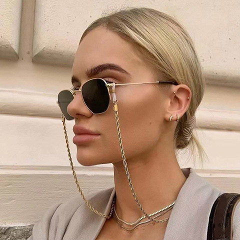 Fashion Reading Glasses Chain for Women Metal Sunglasses Cords Eyeglass Lanyard Hold Straps  Eyewear Retainer ► Photo 1/5