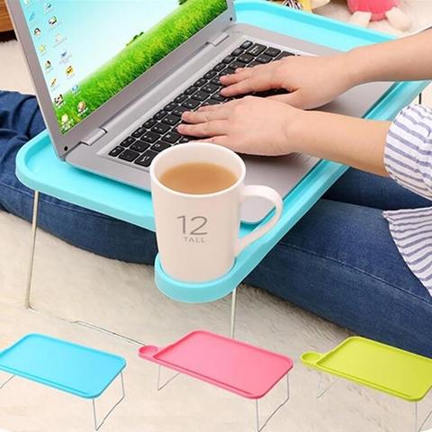 Laptop Table for bed Notebook Desk Sofa Bed Tray Table with Folding Legs Laptop Breakfast Bed Tray for Eating Studying ► Photo 1/6