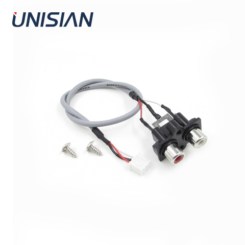 UNISIAN Audio Signal Cable 2RCA TO XH2.54MM-3PIN Audio Input Socket 30CM Line Length Extended Sound Signal Interface For Panel ► Photo 1/3