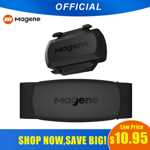 Magene H64 Heart Rate Sensor Compatible with Peloton, Garmin, Wahoo Cycling Computer Dual Mode ANT+ BLE 4.0 Fitness Accessories ► Photo 1/6