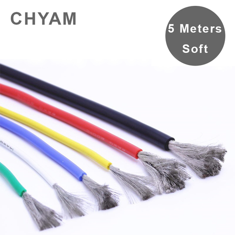 RV Silicone Wire High Temperature Resistant Ultra-soft Type 24 18 16 14 12 10AWG High Voltage For Automobile Lithium Battery ► Photo 1/5