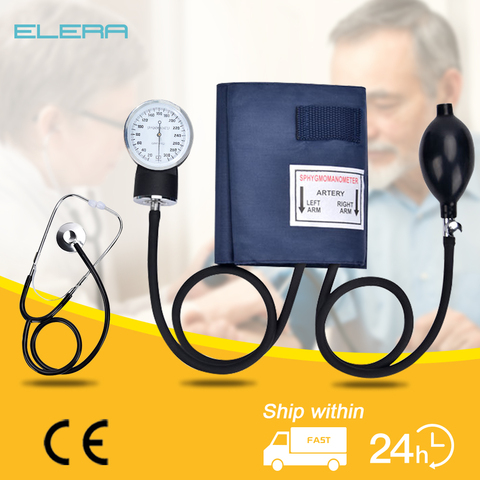 Manual Blood Pressure Monitor Measure Stethoscope Use Doctor Systolic Diastolic Sphygmomanometer Health home Device Cuff ► Photo 1/6