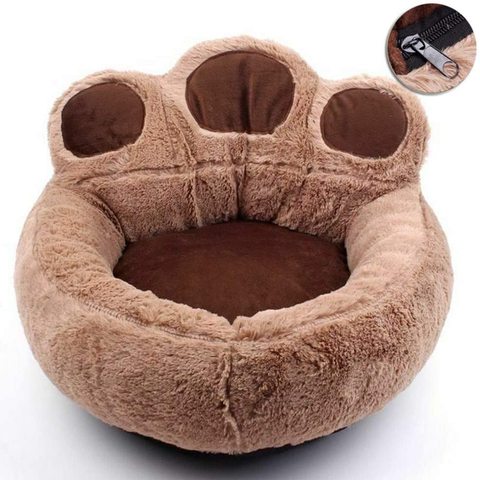 Cute Paw Pet Dog Cat Warm Bed Winter Lovely Dog Bed Soft Material Pet Nest Kennel For Cat Puppy Sofa Beds For Dogs Accessories ► Photo 1/6