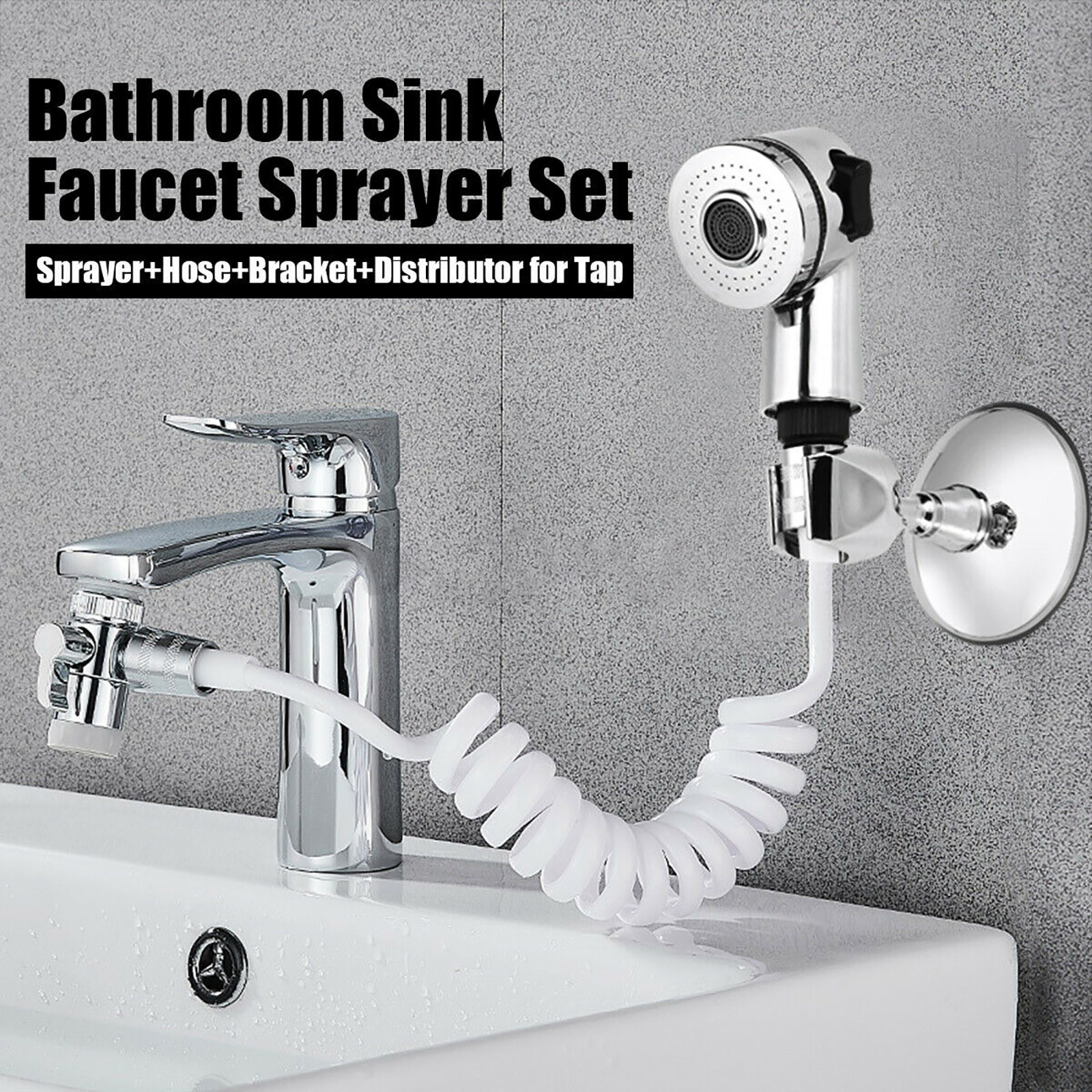 Buy Online Bathroom Sink Faucet Sprayer Water Tap Extension Nozzle Adjustable Shower Set Alitools