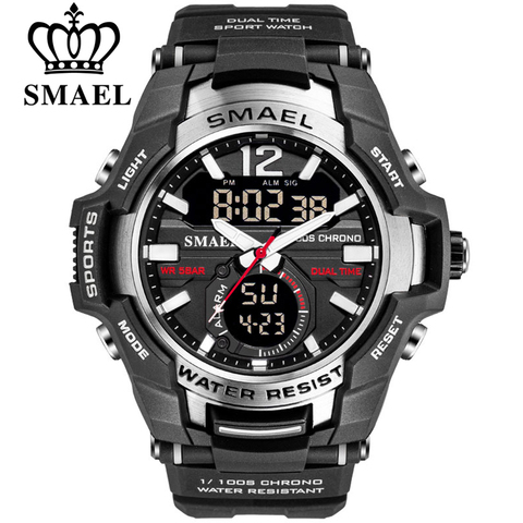 SMAEL 2022 Men Watches Fashion Sport Super Cool Quartz LED Digital Watch 50M Waterproof Wristwatch Men's Clock Relogio Masculino ► Photo 1/6