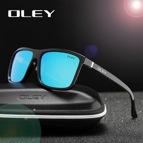 OLEY Polarized Men Sunglasses brand designer Retro Square Sun Glasses Accessories Unisex driving goggles oculos de sol Y6625 ► Photo 1/6