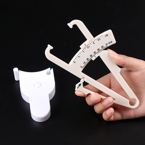 1Set PVC Body Fat Caliper Measure Tape Tester Fitness For Lose Weight For Body Building Portable Fitness Slim Keep Health Tester ► Photo 1/6