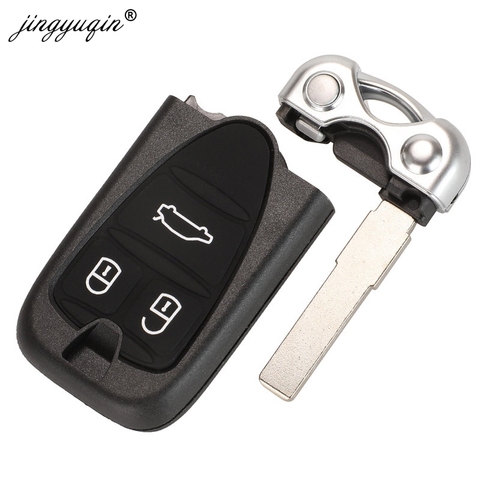 jingyuqin Key Shell Replacement for Alfa Romeo 159 156 Giulietta Brera Spider GT Remote Smart Key Card 3 Button Uncut Blade ► Photo 1/5