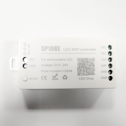 SP108E LED Wifi Magic Controller SK6812 WS2811 WS2812B WS2813 Etc LED Strip Module Light Smart APP Wireless Control DC5-24V ► Photo 1/4