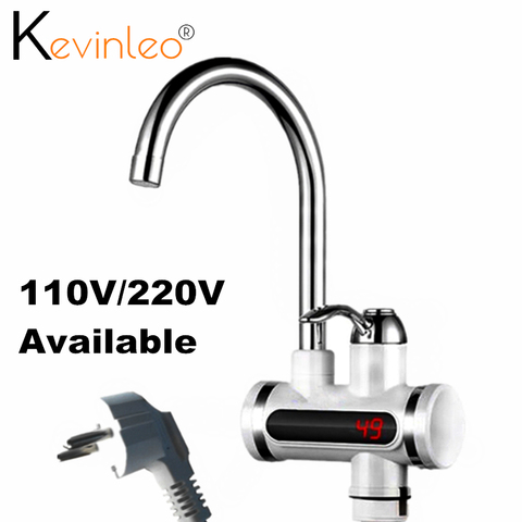 Tankless Water Heater Tap Element 110V 220V 3000W Kitchen Instant Electric Faucet Hot Water Electric Tap ► Photo 1/6
