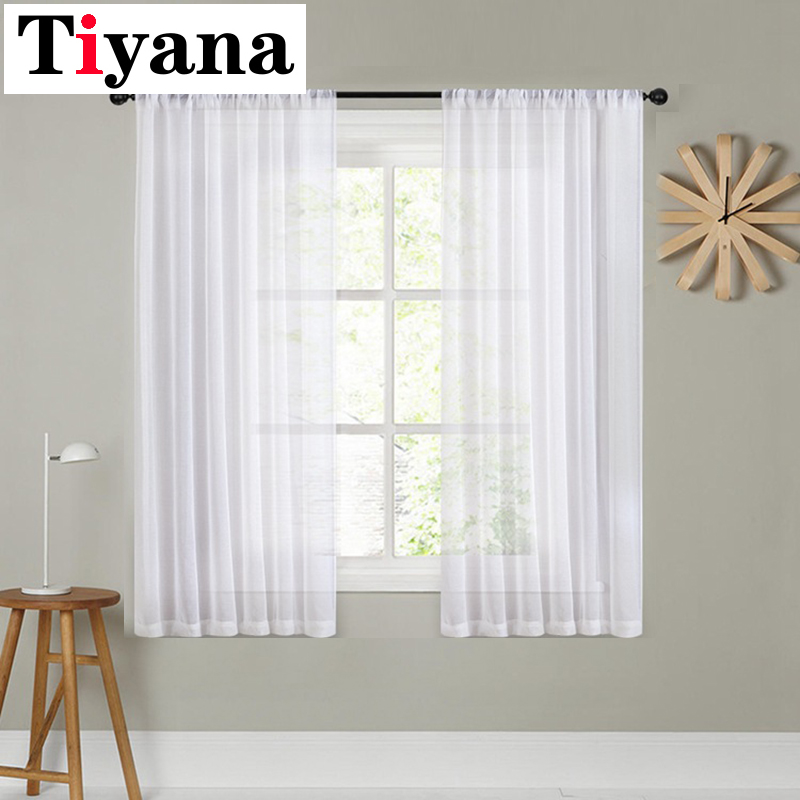 Tiyana Short Curtain White, Short Curtains For Living Room