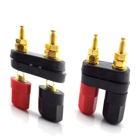 1pcs 4MM Banana Plug Connecter Gold Plate metal Binding Post in Wire Connectors Speakern Terminal DIY Connectors ► Photo 1/6