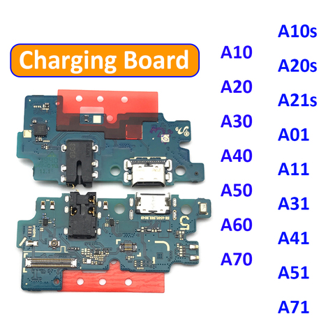 USB Charger Charging Port Dock Connector Board Flex Cable For Samsung A50 A505 A10 A20 A30 A40 A60 A70 A01 A11 A21s A31 A51 A71 ► Photo 1/6