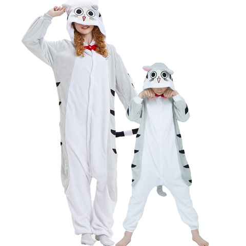 Kids Pajamas Onesie Cheese Cat For Children Girls Pyjamas Boys Sleepwear Animal Stitch Licorne Onesie Kids Costume Jumpsuits ► Photo 1/6