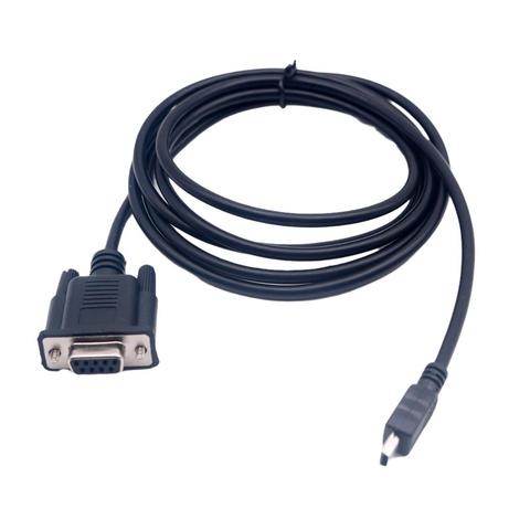 1pcs 6FT Mini USB 2.0 Male to RS232 DB9 9 Pin Female Adapter Entension Lead Cable 6Ft ► Photo 1/6