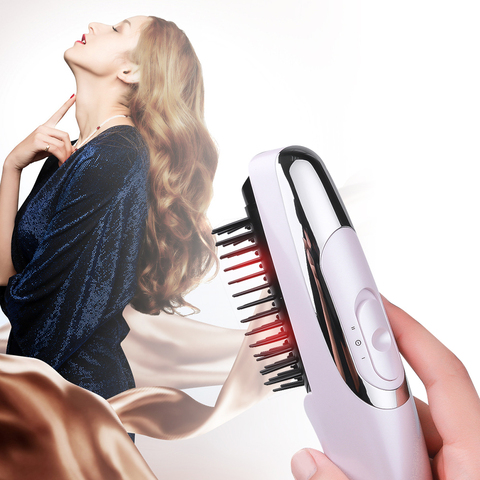 Infrared Ray Growth Laser Hair Comb Massage Equipment Hair Brush Massager Laser Anti Hair Loss Electric Vibration Hairbrush ► Photo 1/6